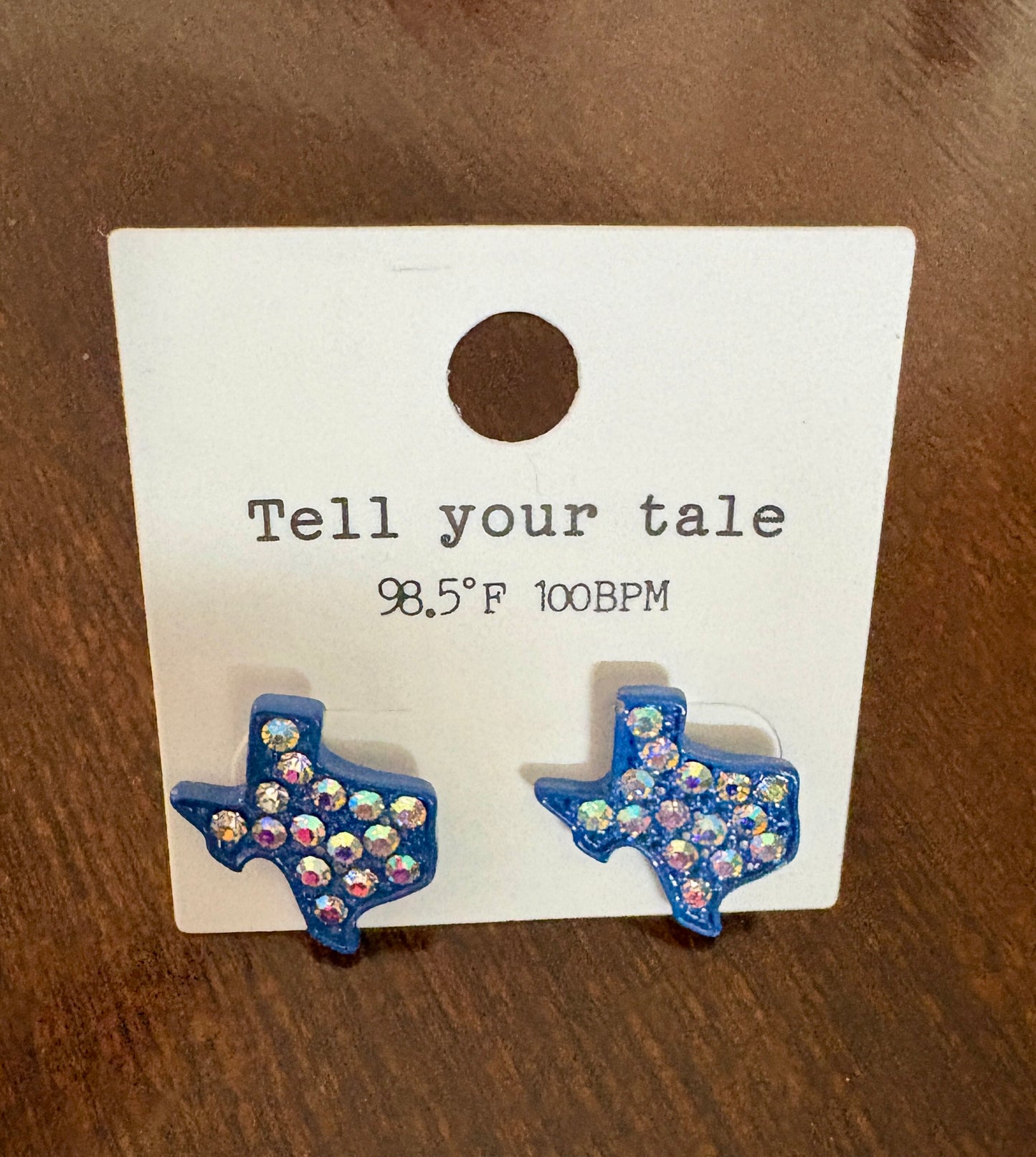 Dark Blue with Rhinestone Texas Studs