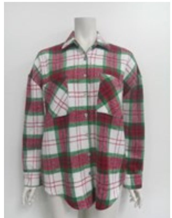 She & Sky Christmas Plaid Flannel