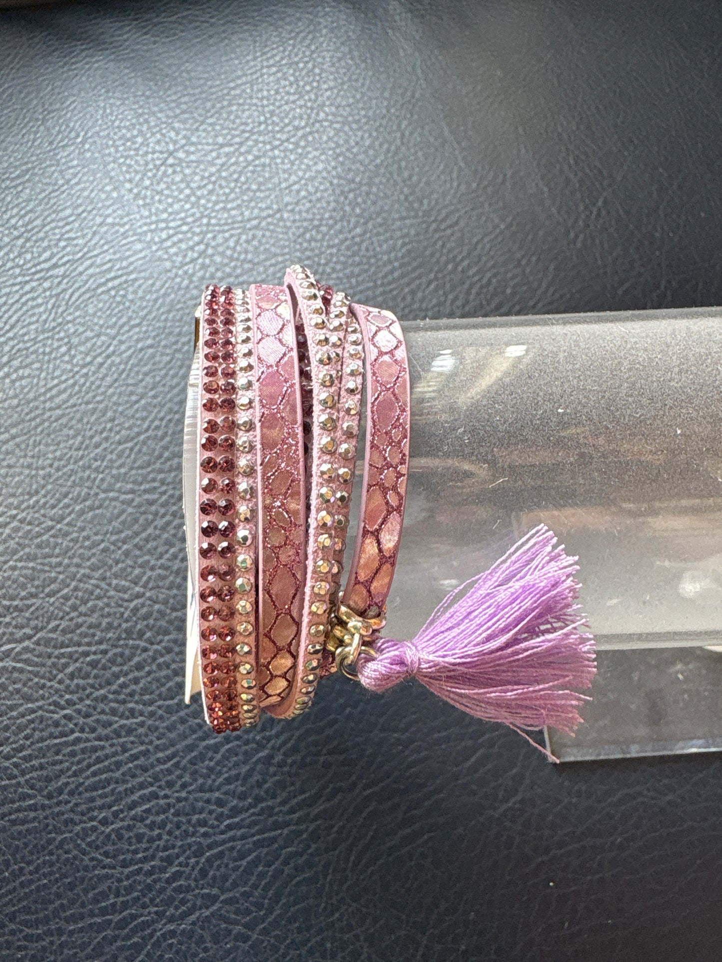 Purple Mermaid Braided Magnetic Bracelet