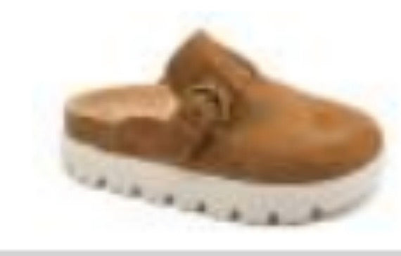 Corky’s “Tardy” Tobacco Faux Suede Shoes