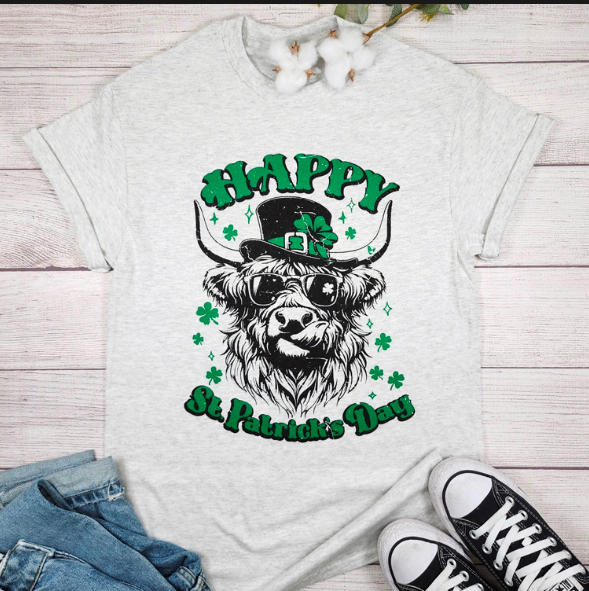 St Pattys Day Highland Tee