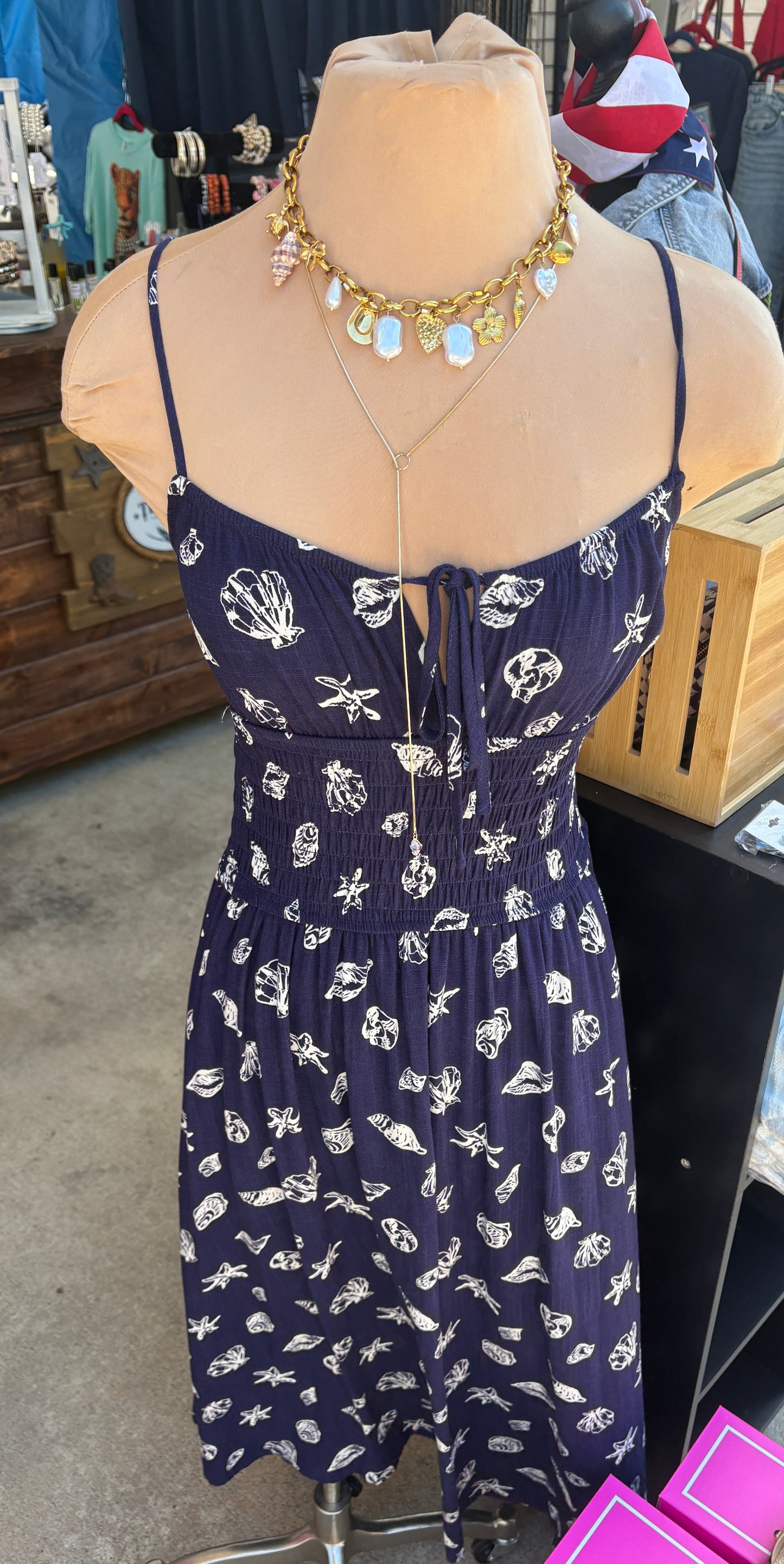 Navy Beach Dress