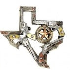 Texas Revolver Wall Plaque