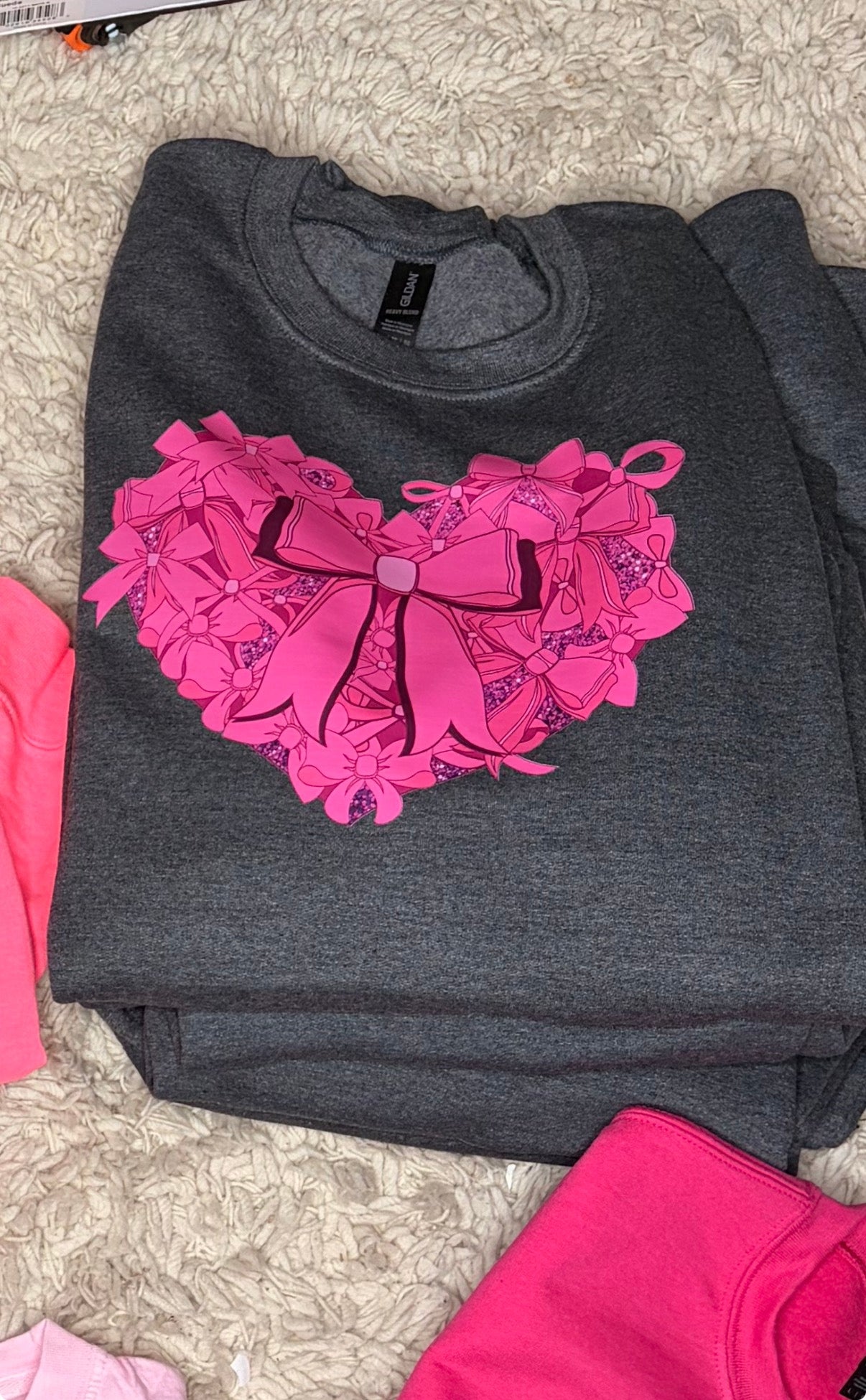 Valentine’s Day Bow Heart Sweater