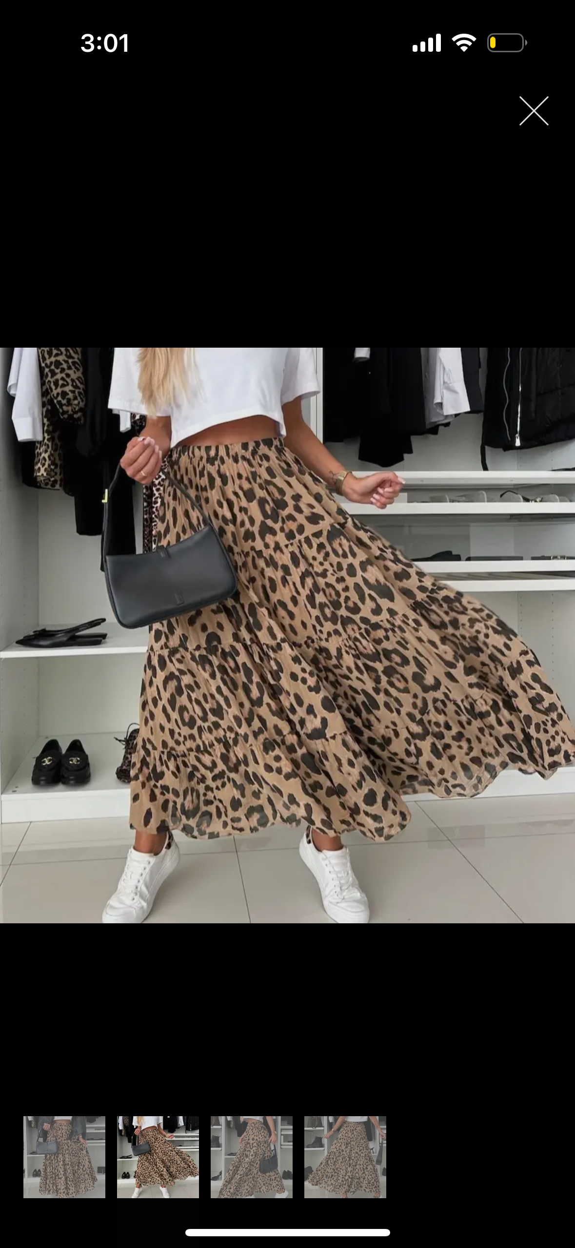Leopard Boho Long Skirt