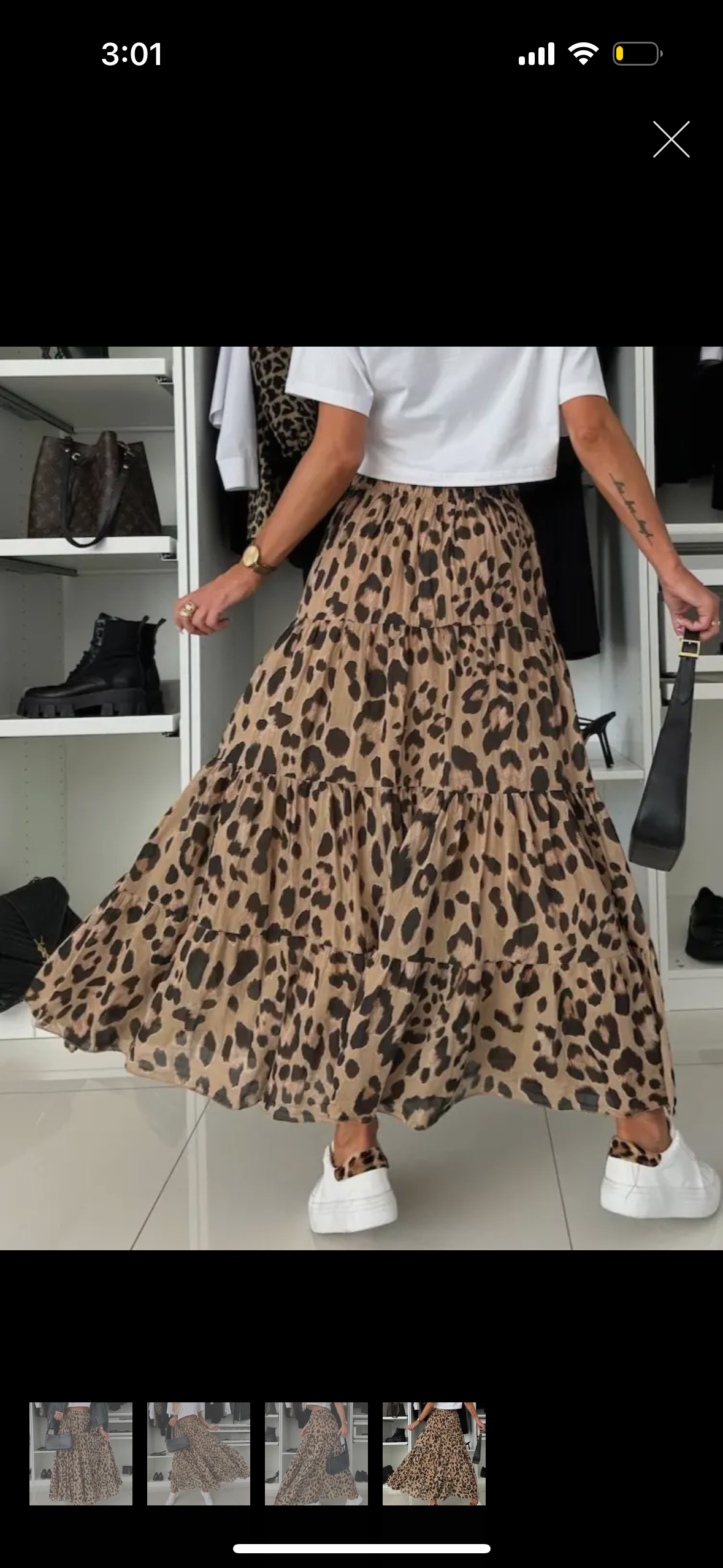 Leopard Boho Long Skirt