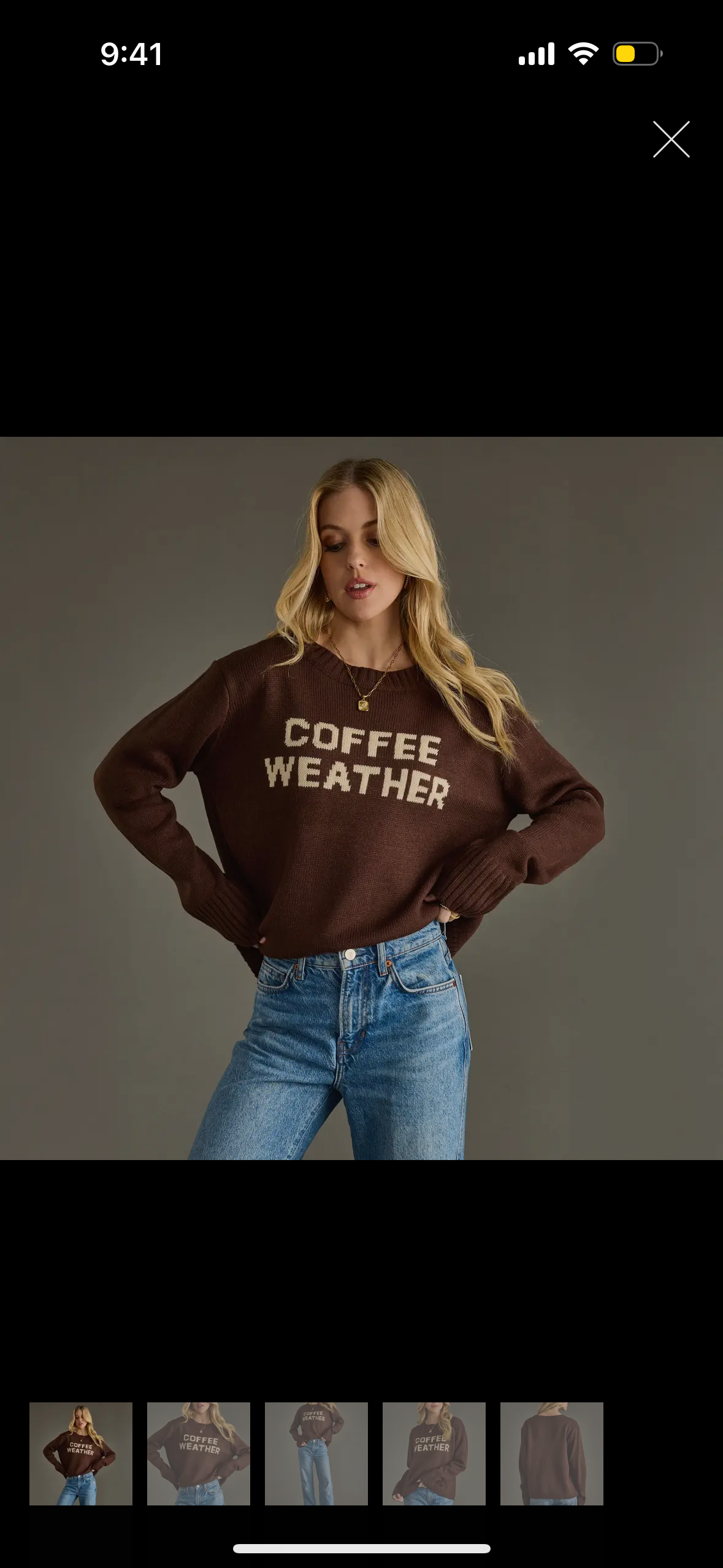 Coffee Weather Chocolate Brown Knit Sweater
