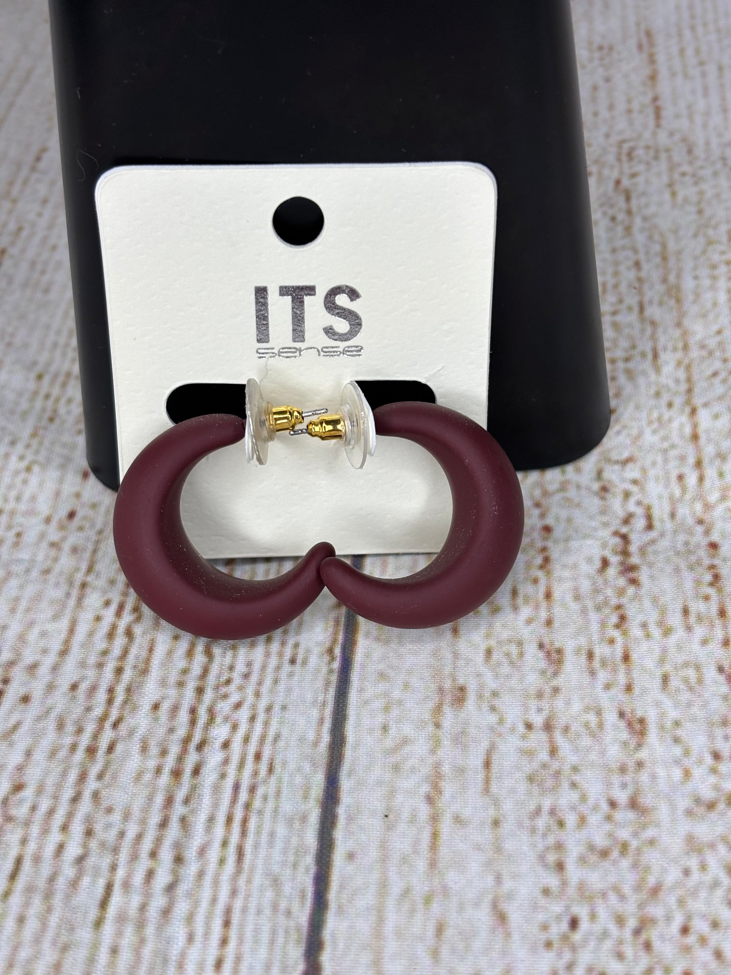 Matte Half Hoop Earring