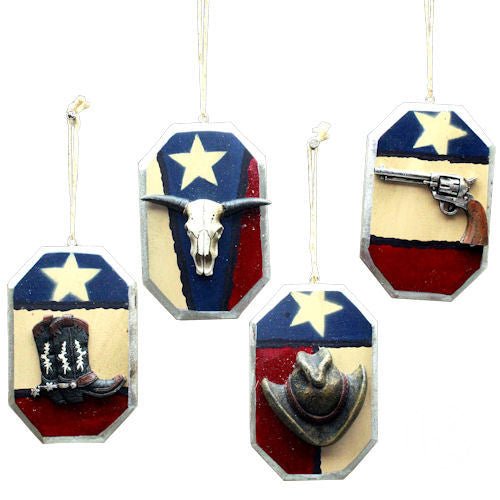 Texas Flag Christmas Ornaments