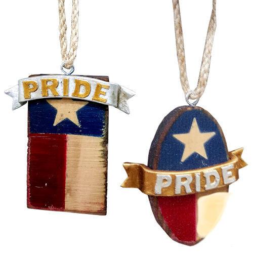 Texas Pride Flag Christmas Ornament