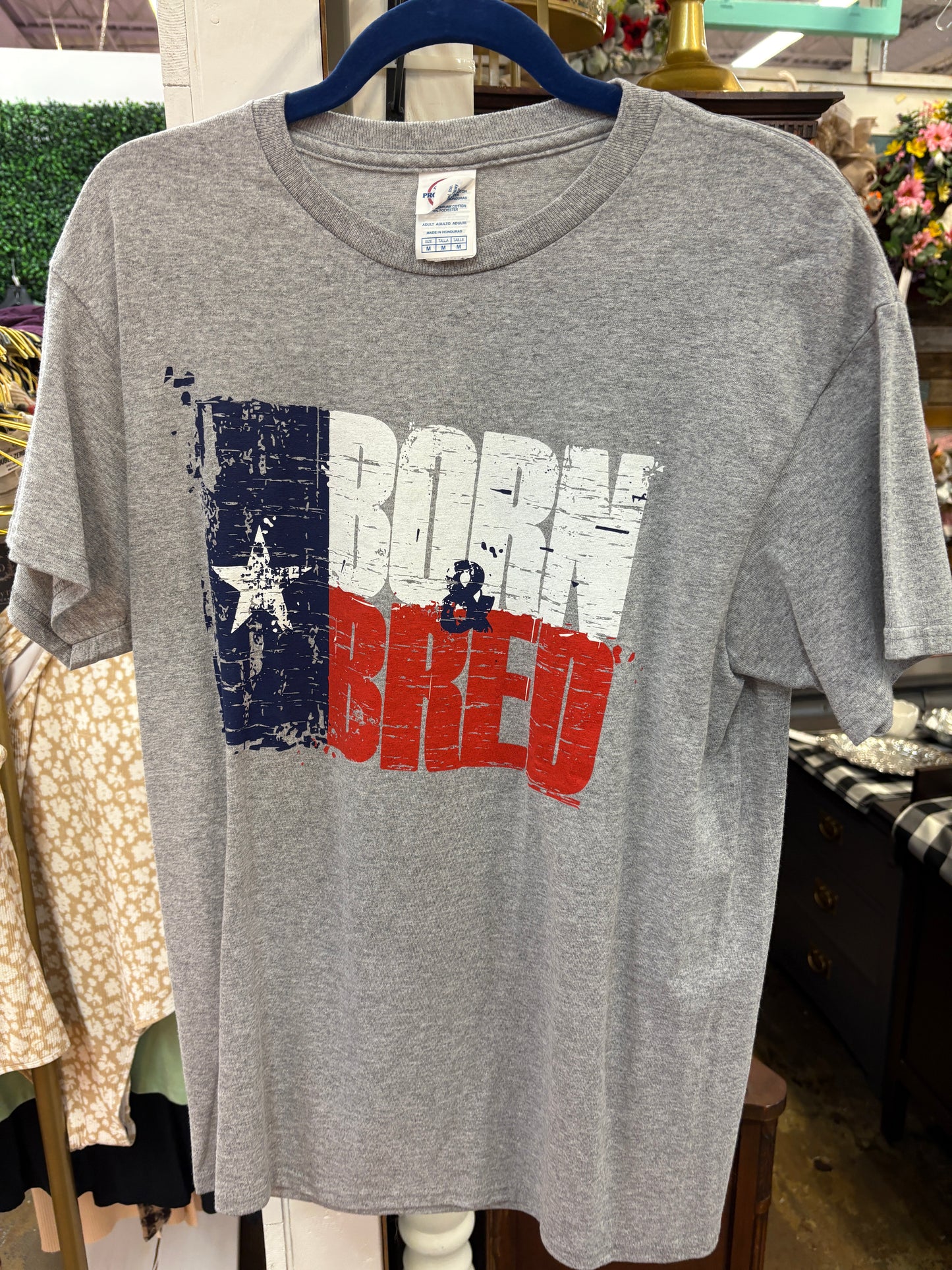 Grey Born and Bred T-Shirt