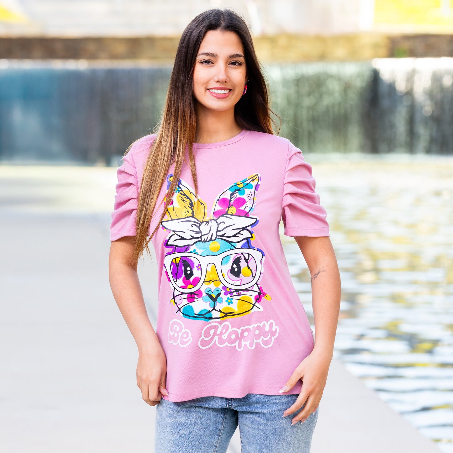 Pink Be Hoppy Easter Blouse