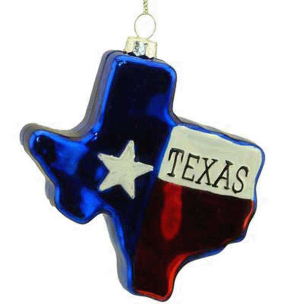 State of Texas Ceramic Christmas Ornament