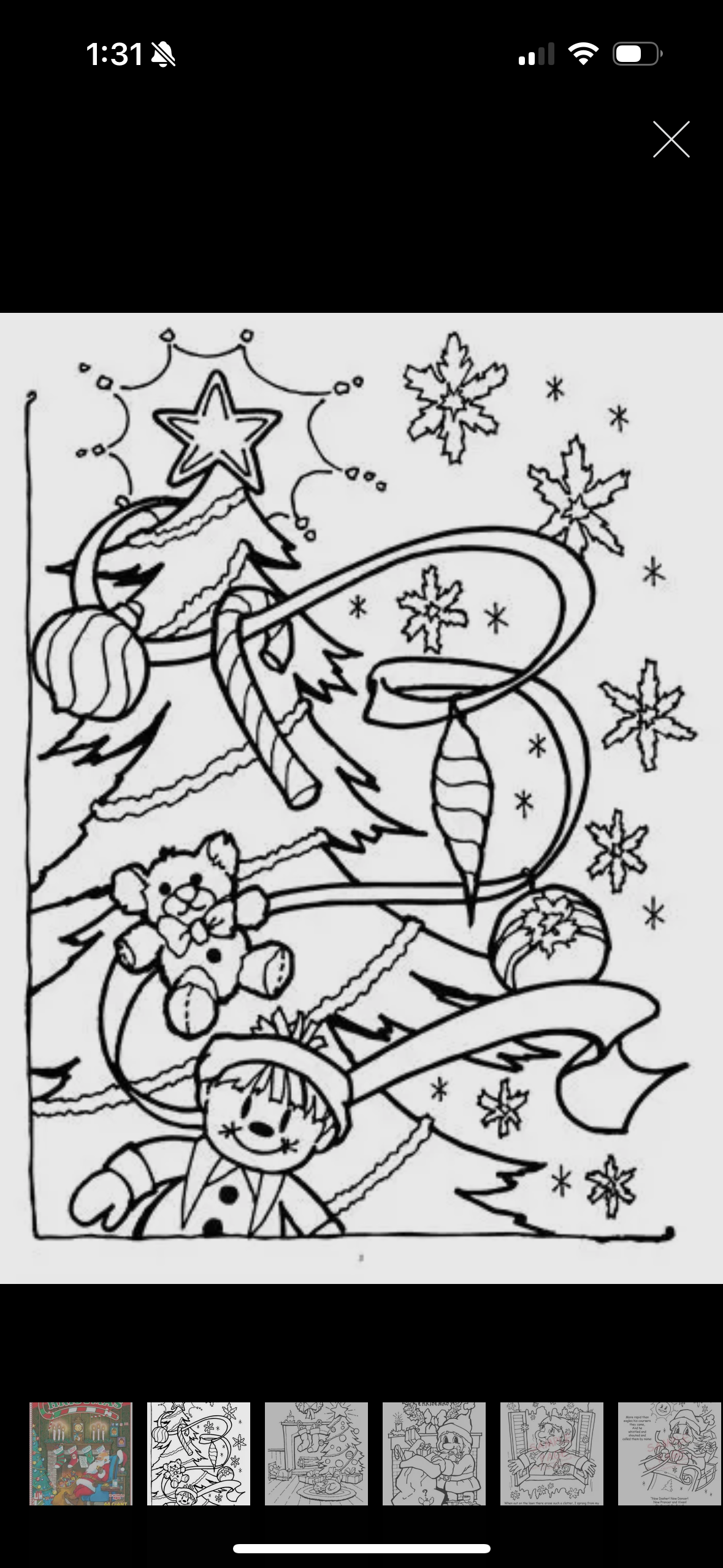 ‘Twas The Night Before Christmas Large Coloring Book