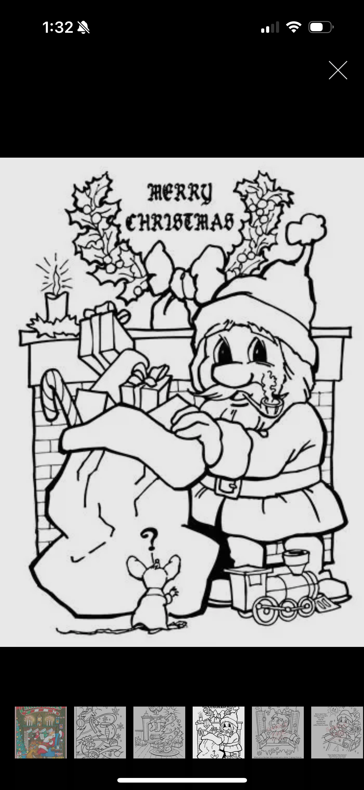 ‘Twas The Night Before Christmas Large Coloring Book