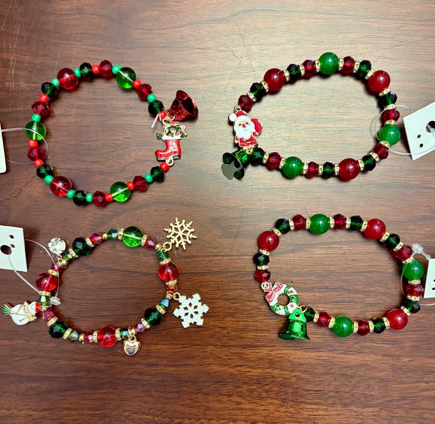 Christmas Beaded Bracelet