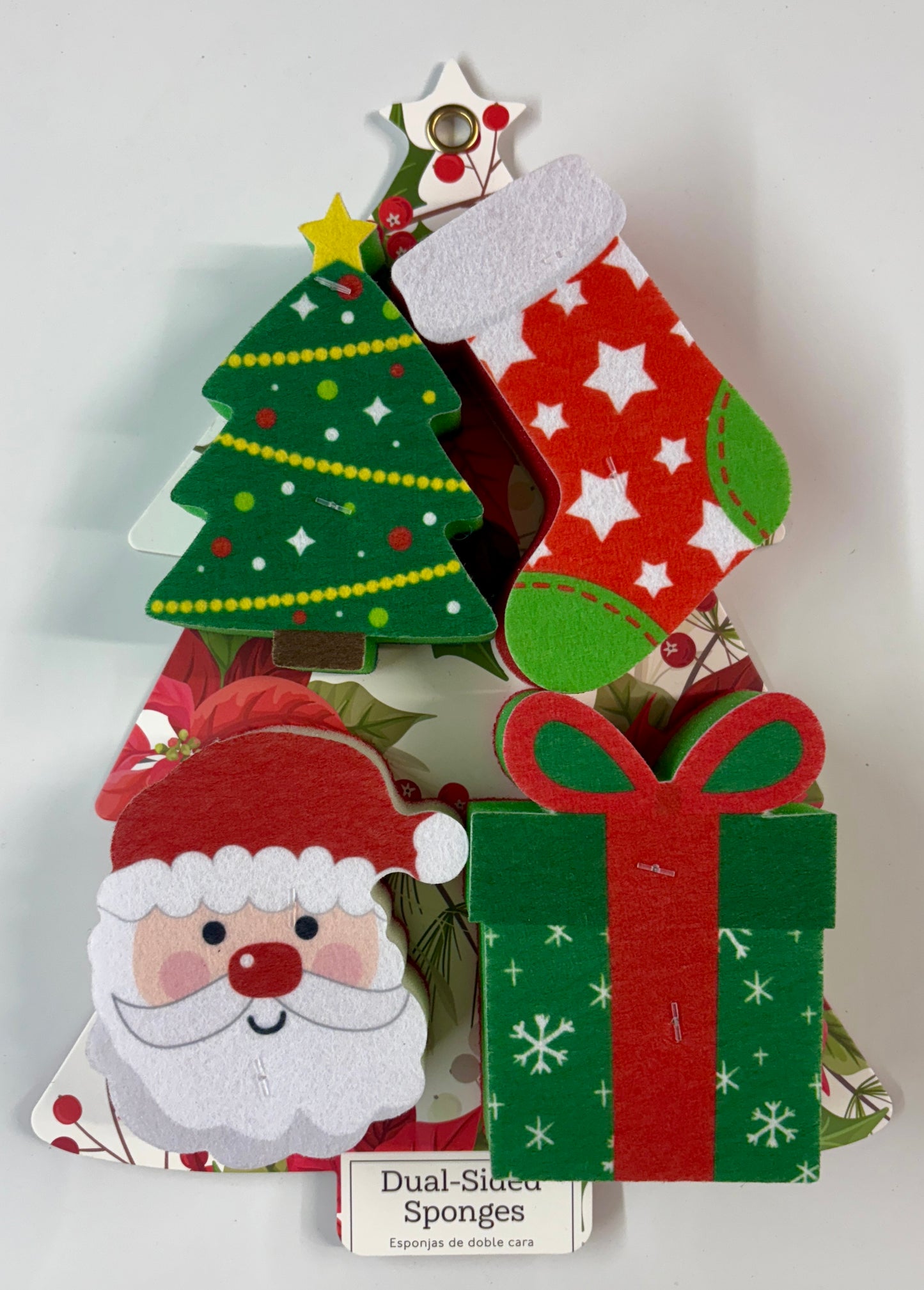Dual Sided Christmas Sponges