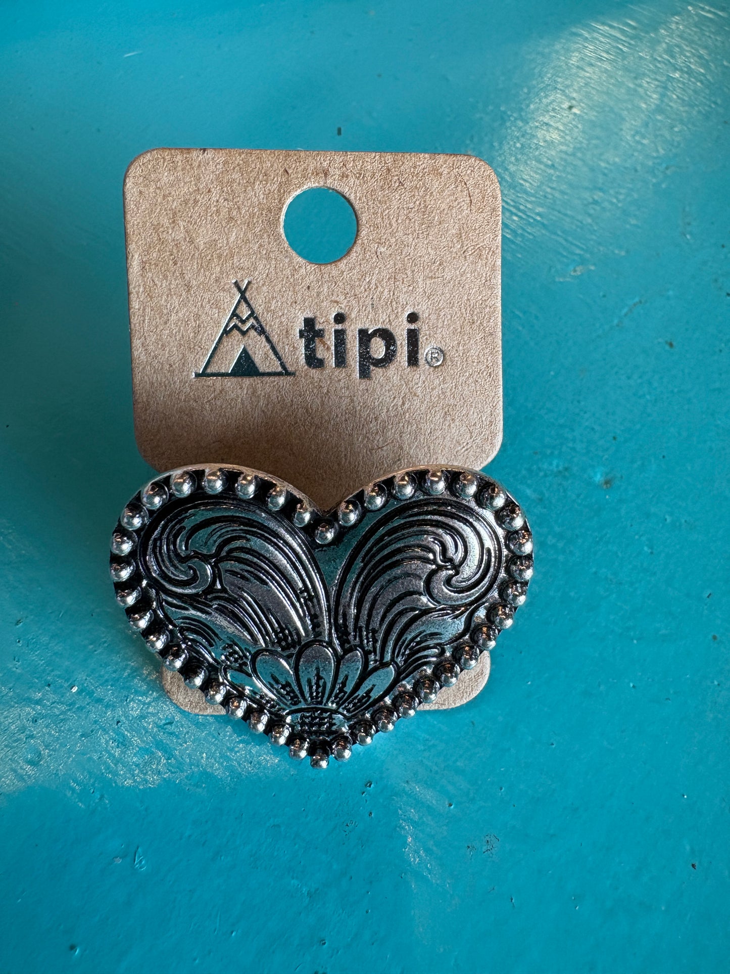 Silver Heart Adjustable Ring