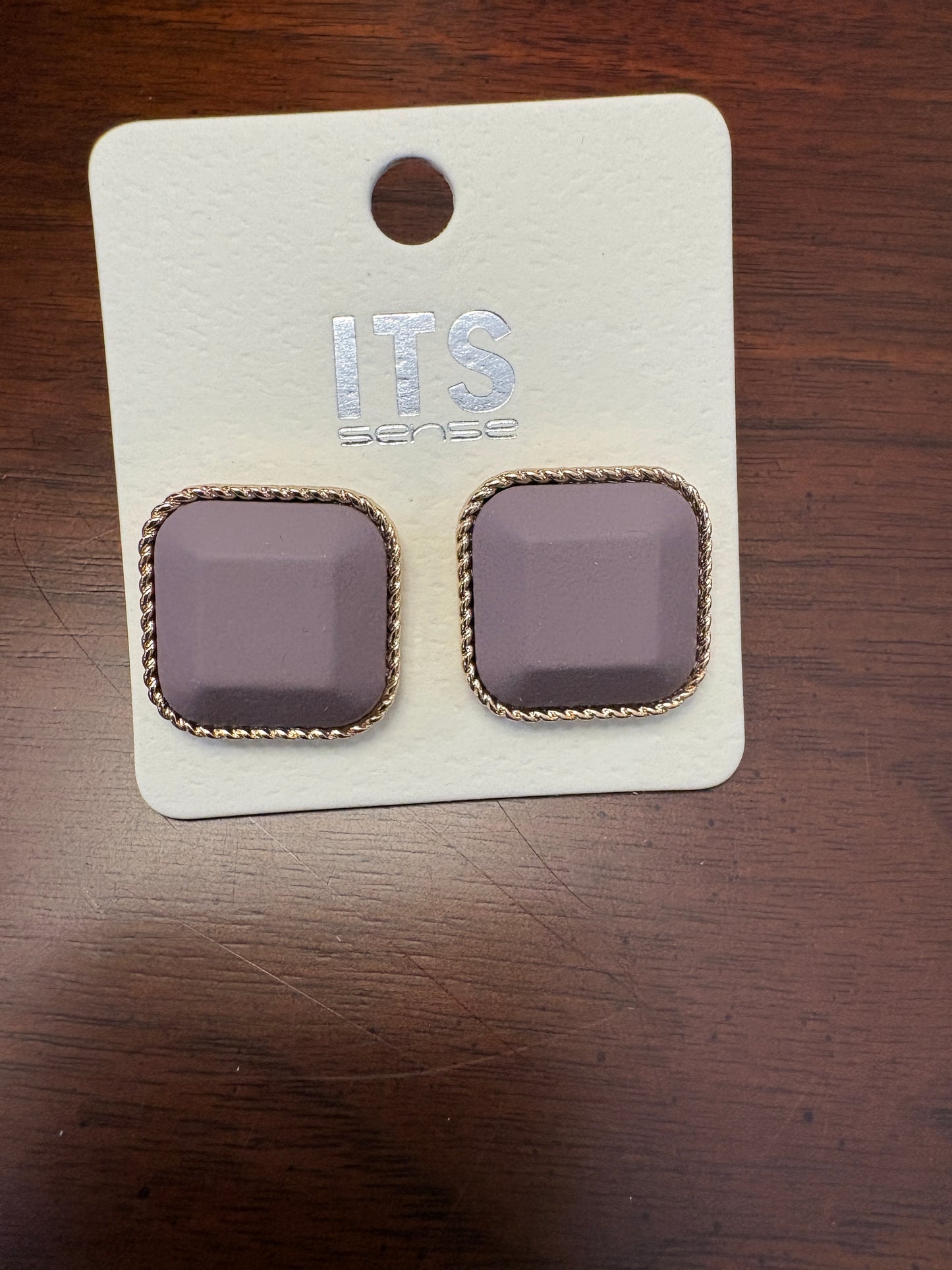 Square Stud Earrings