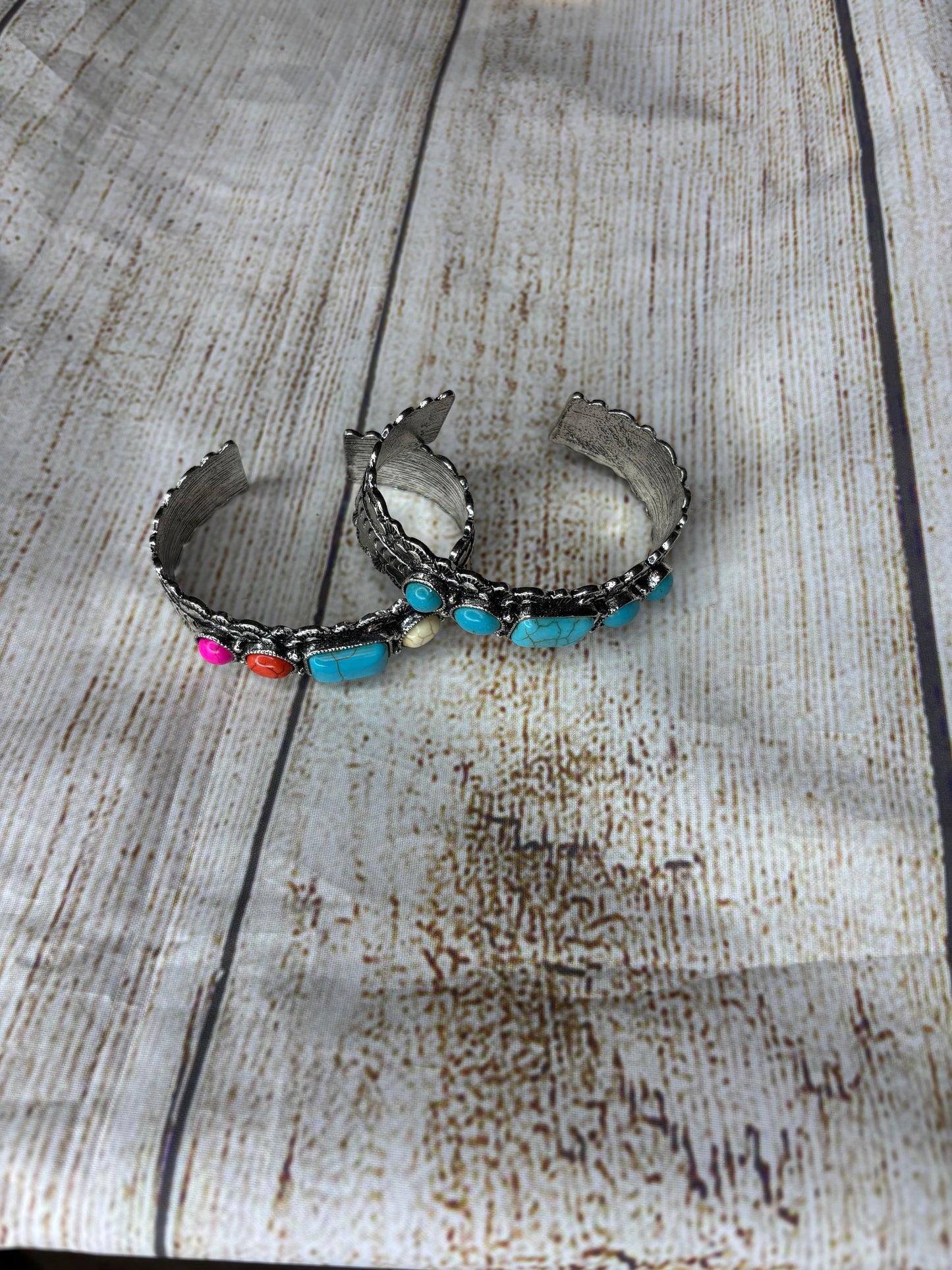 Silver Cuff with Turquoise
