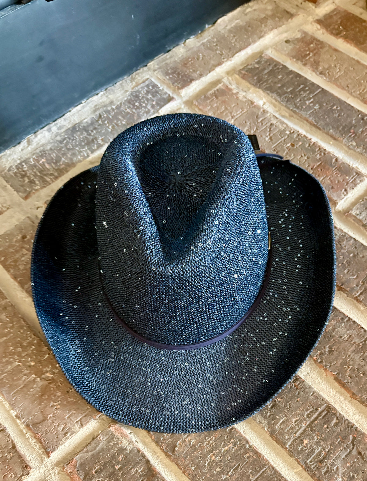 Sparkly Mesh/Knit Cowgirl Hat