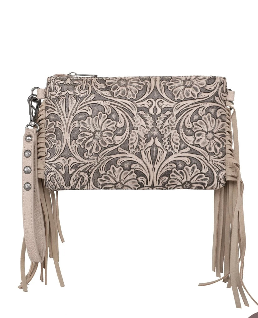 Montana West Floral Printed Crossbody Clutch