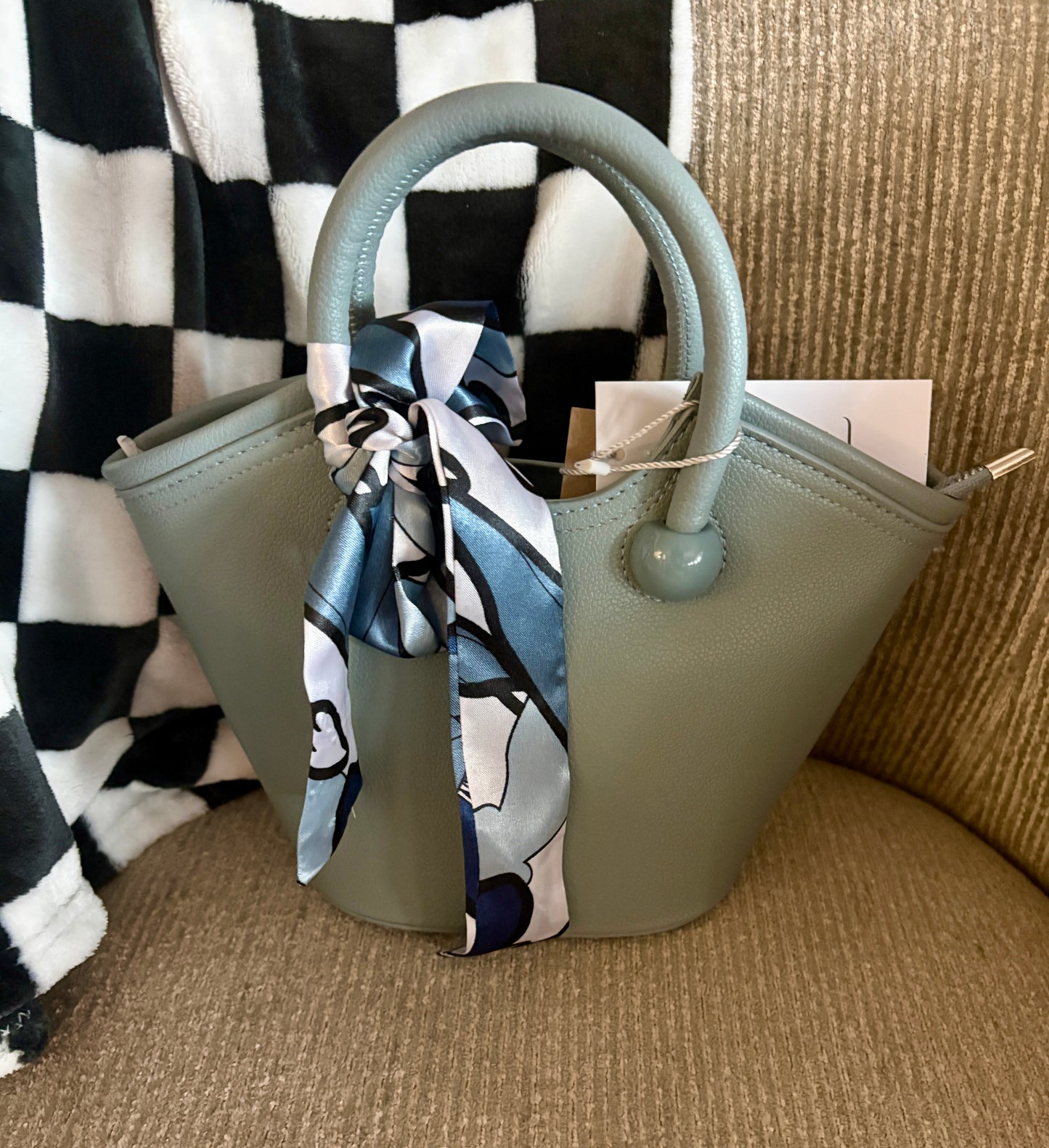 Small Purse Tote with Bandana