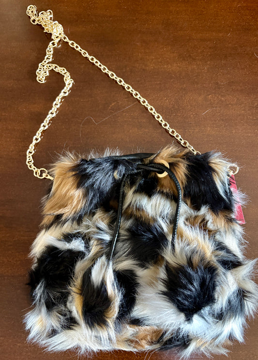 Fuzzy Faux Fur Handbag