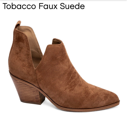Corky’s Tobacco Faux Suede Side Slit Boot