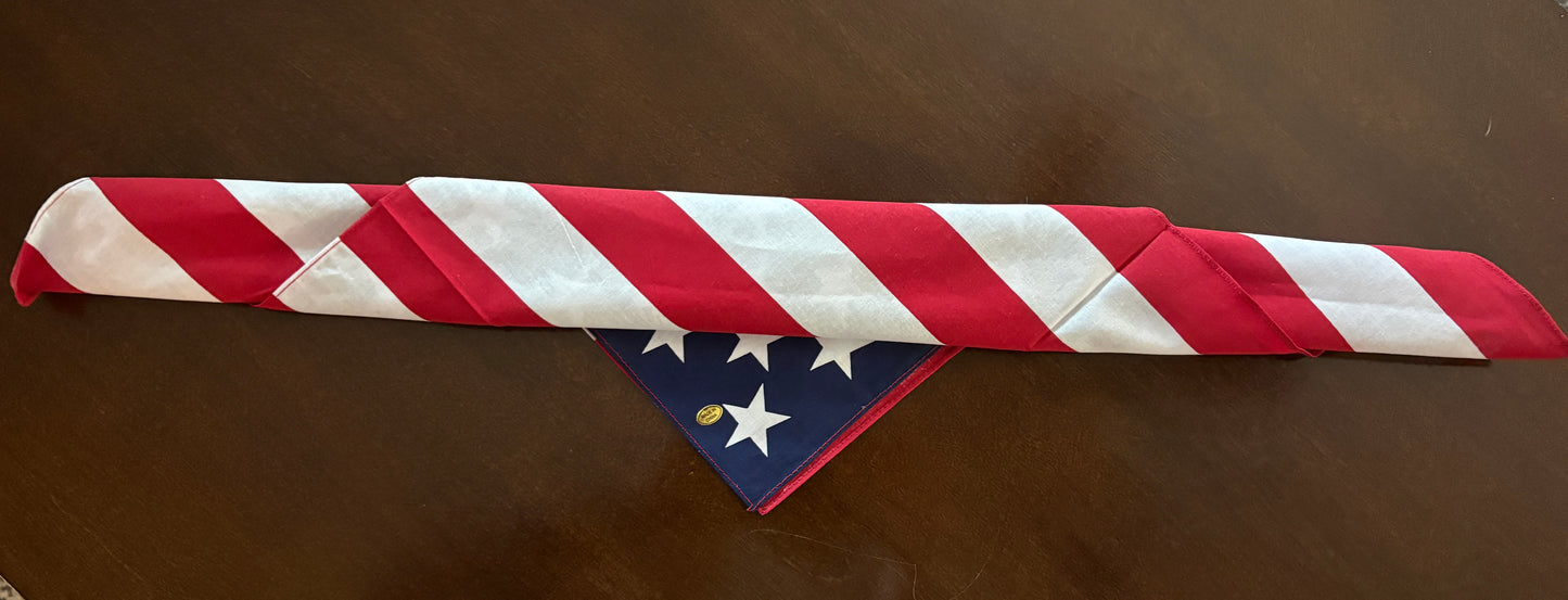 Red, White and Blue USA Bandana