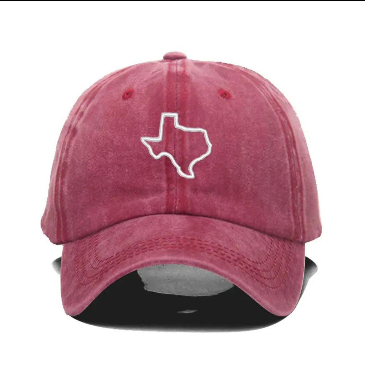 New Vintage Washed Cotton Texas Embroidery Baseball Cap For Men Women