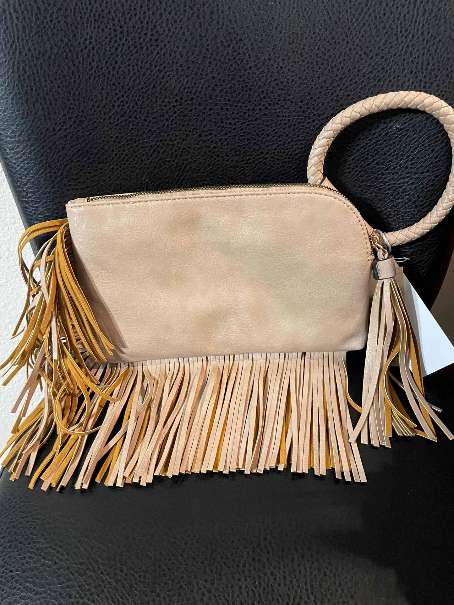 Wristlet Clutch with fringe