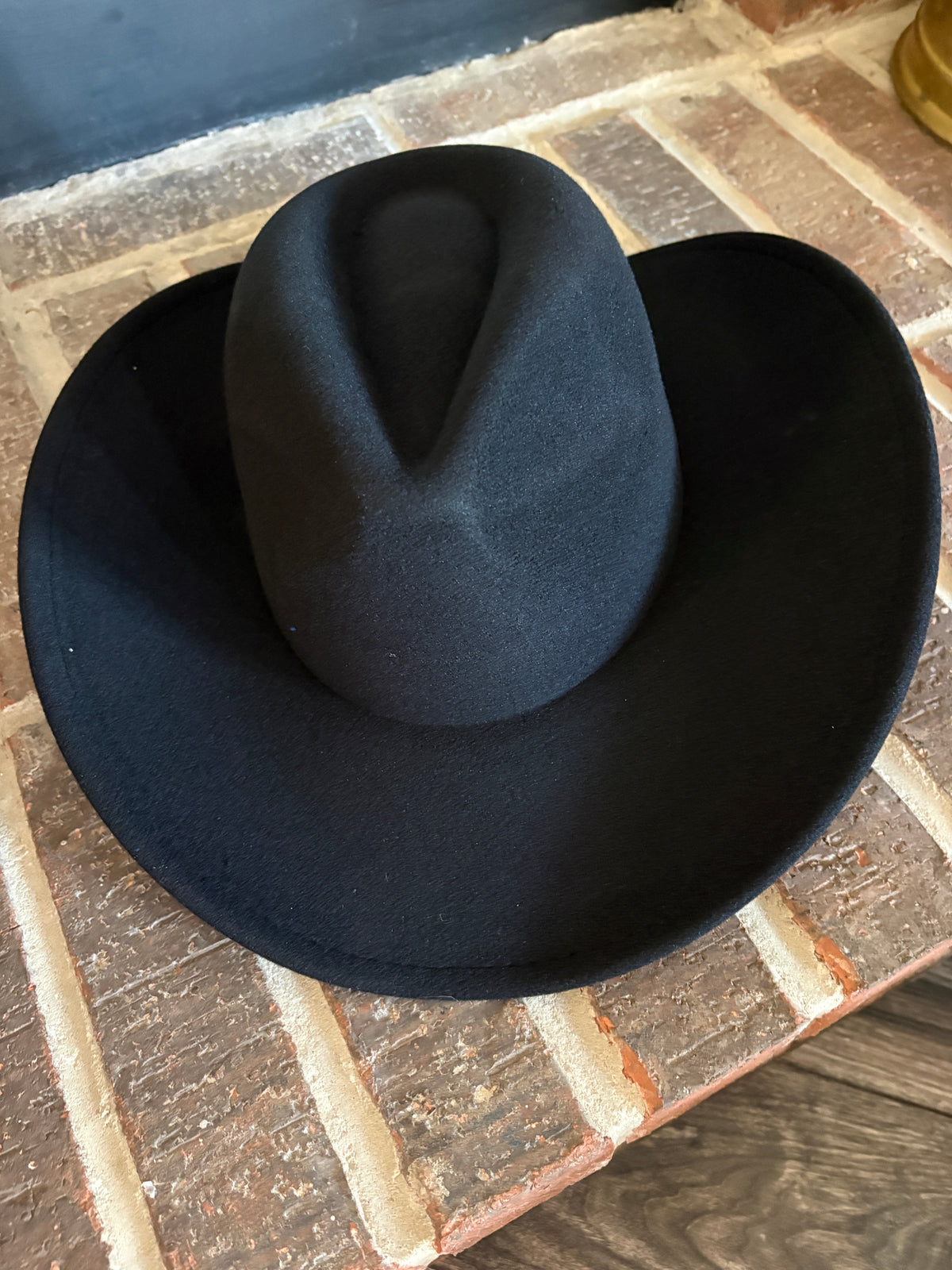 C. C. Wide Brim Plain Cowgirl Hat