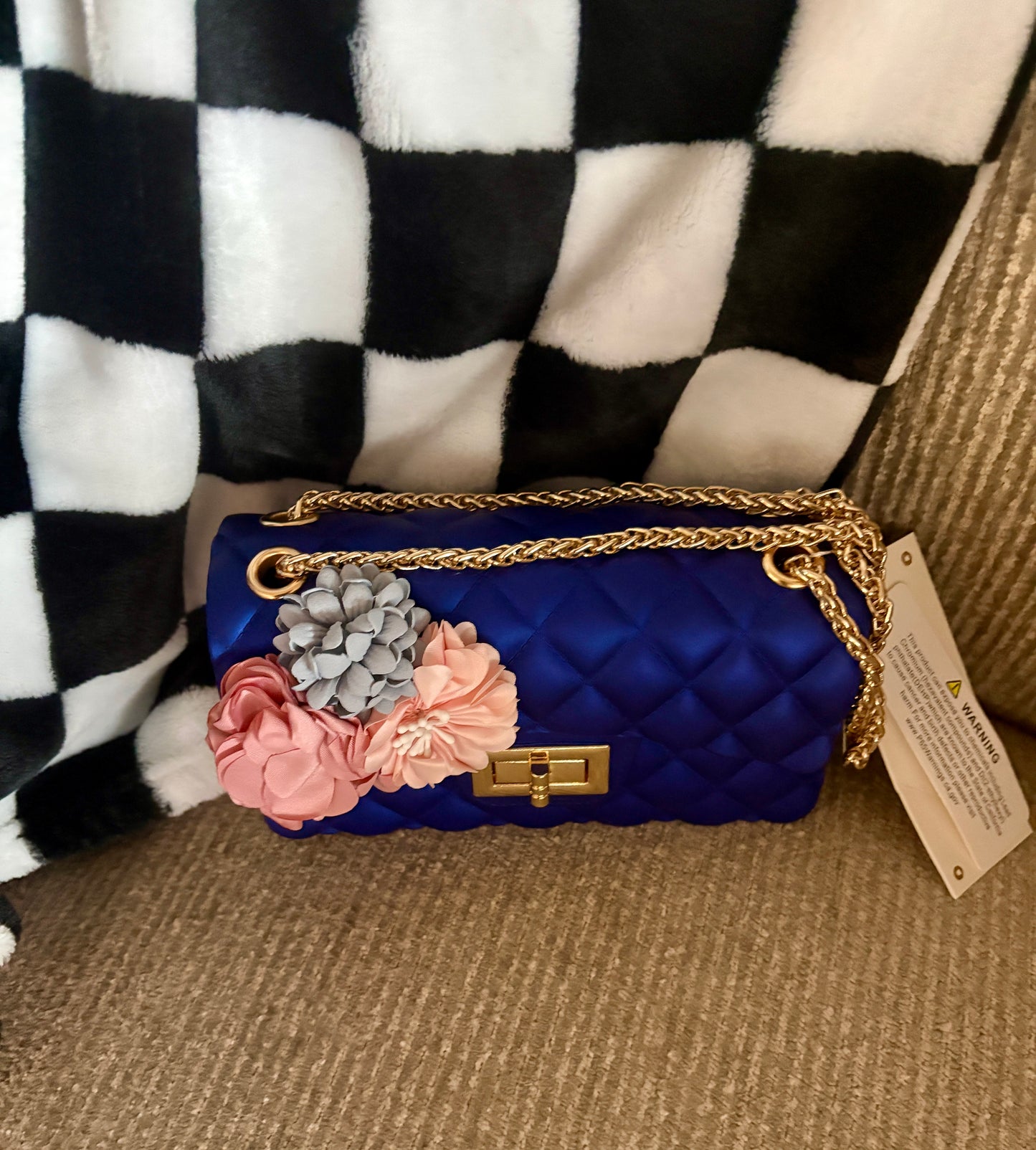 Mini Handbag with Flowers