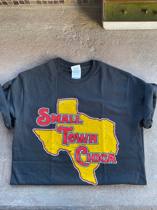 Black Texas Small Town Chica T-Shirt