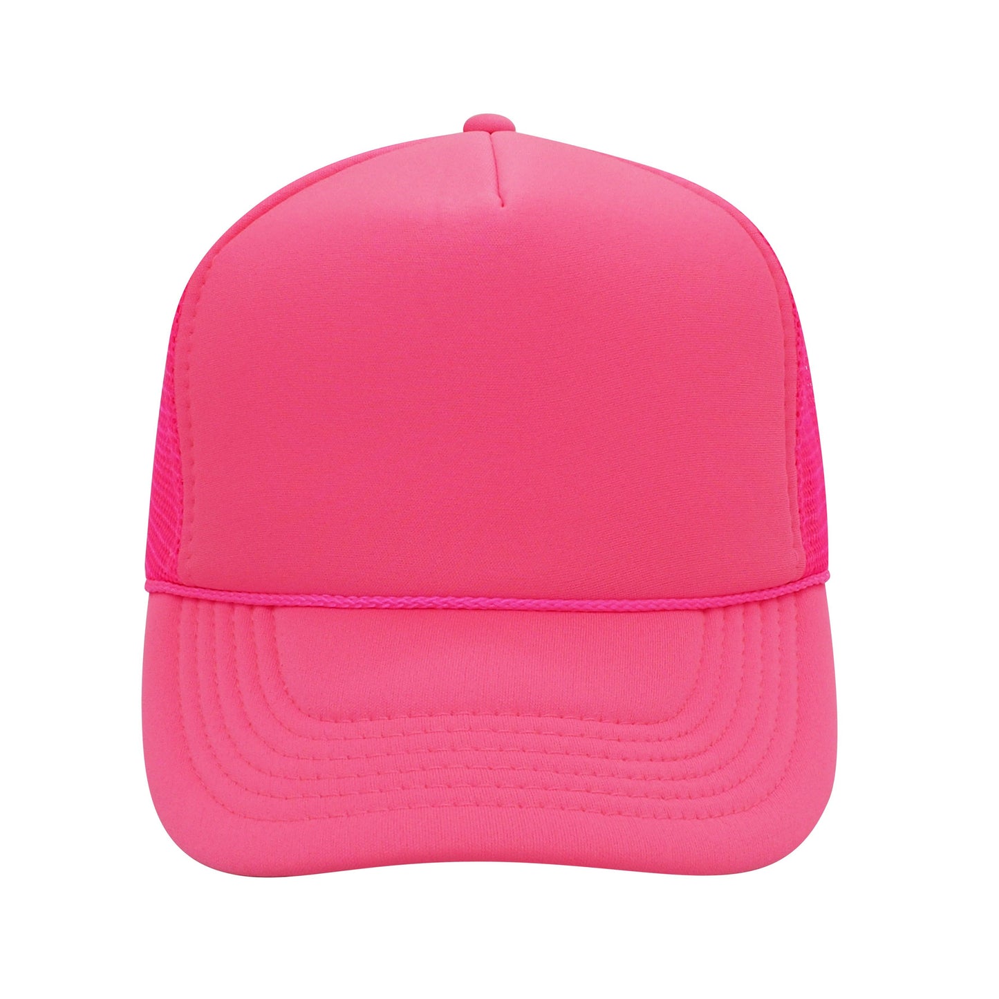 Nissun Neon Color Foam Mesh Trucker Hats Caps, Blank Two Tone Snapbacks