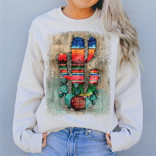 Serape Cactus Sweatshirt