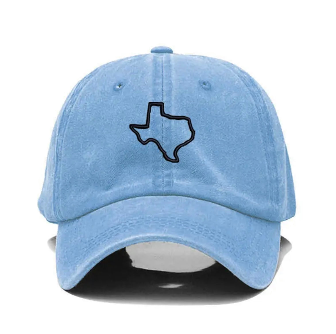 New Vintage Washed Cotton Texas Embroidery Baseball Cap For Men Women