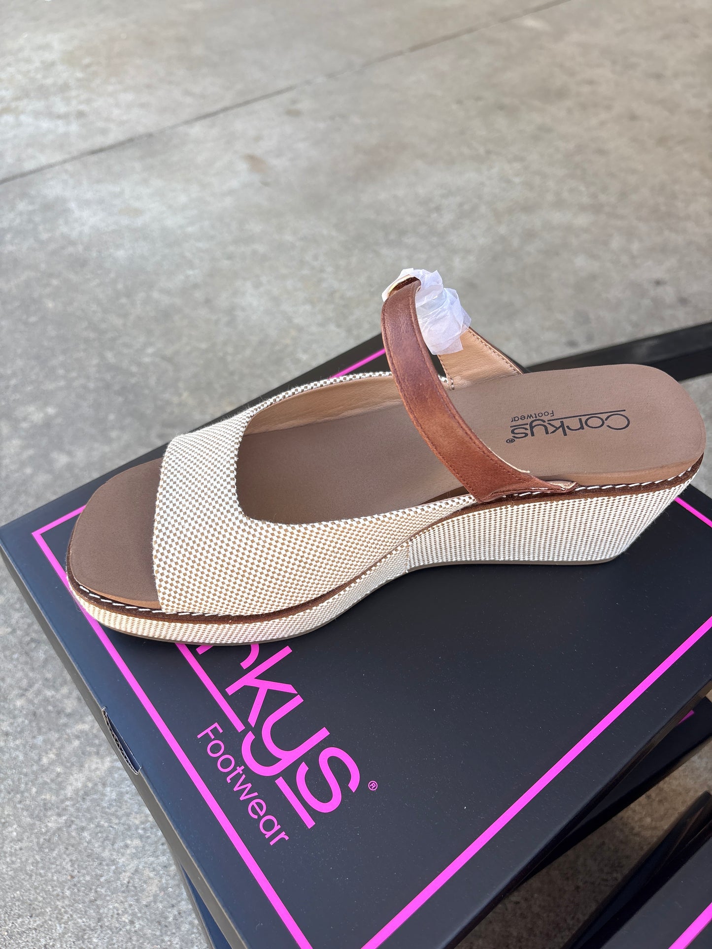 Corky's Bourbon Treat Yourself Wedge Sandal