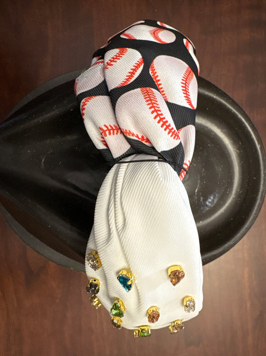 Baseball Headband with Jewels
