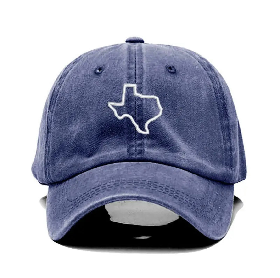 New Vintage Washed Cotton Texas Embroidery Baseball Cap For Men Women