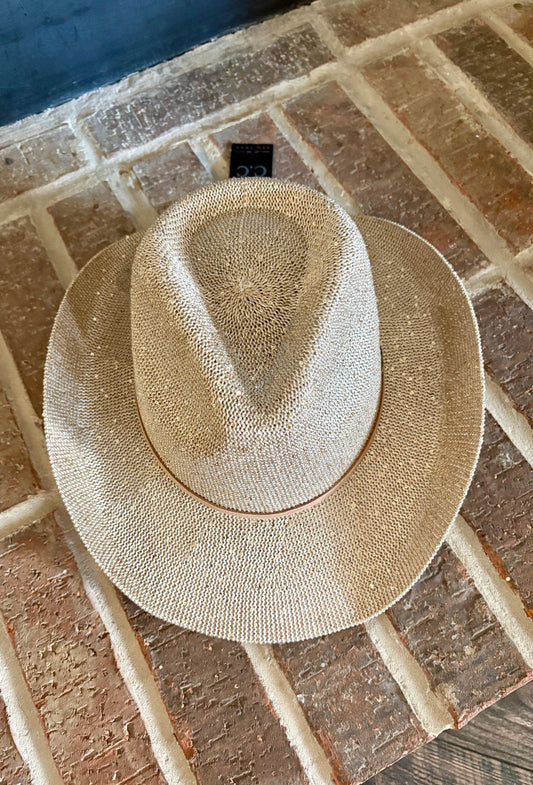 Sparkly Mesh/Knit Cowgirl Hat