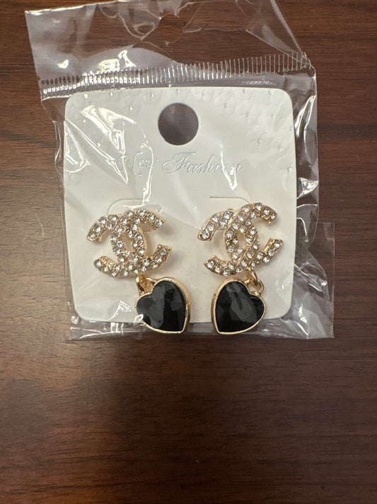 Chanel Earring with hearts