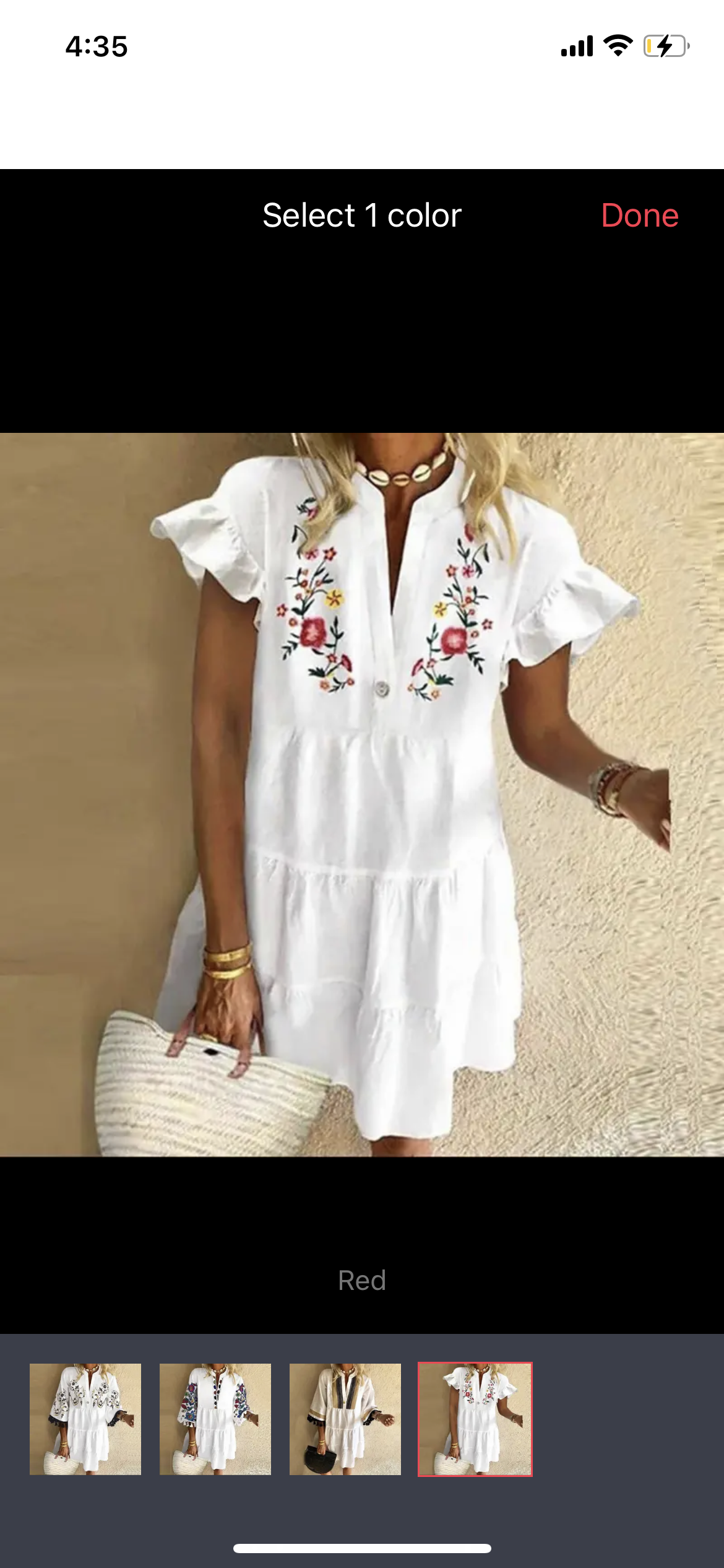 White Summer Floral Dress