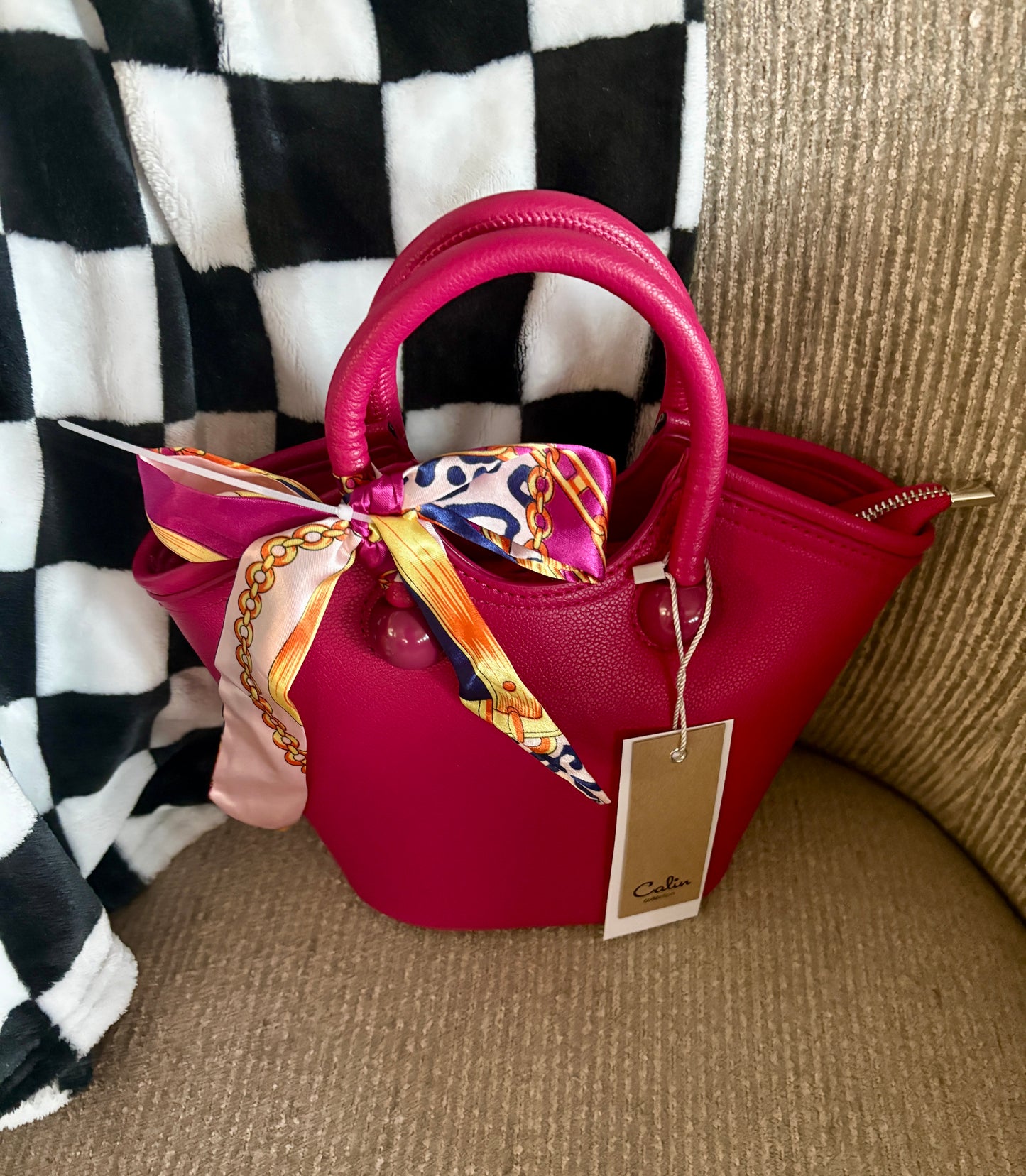 Small Purse Tote with Bandana