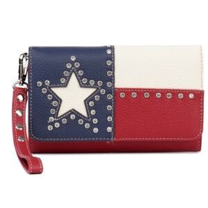 Montana West Texas Flag Wristlet Clutch Wallet