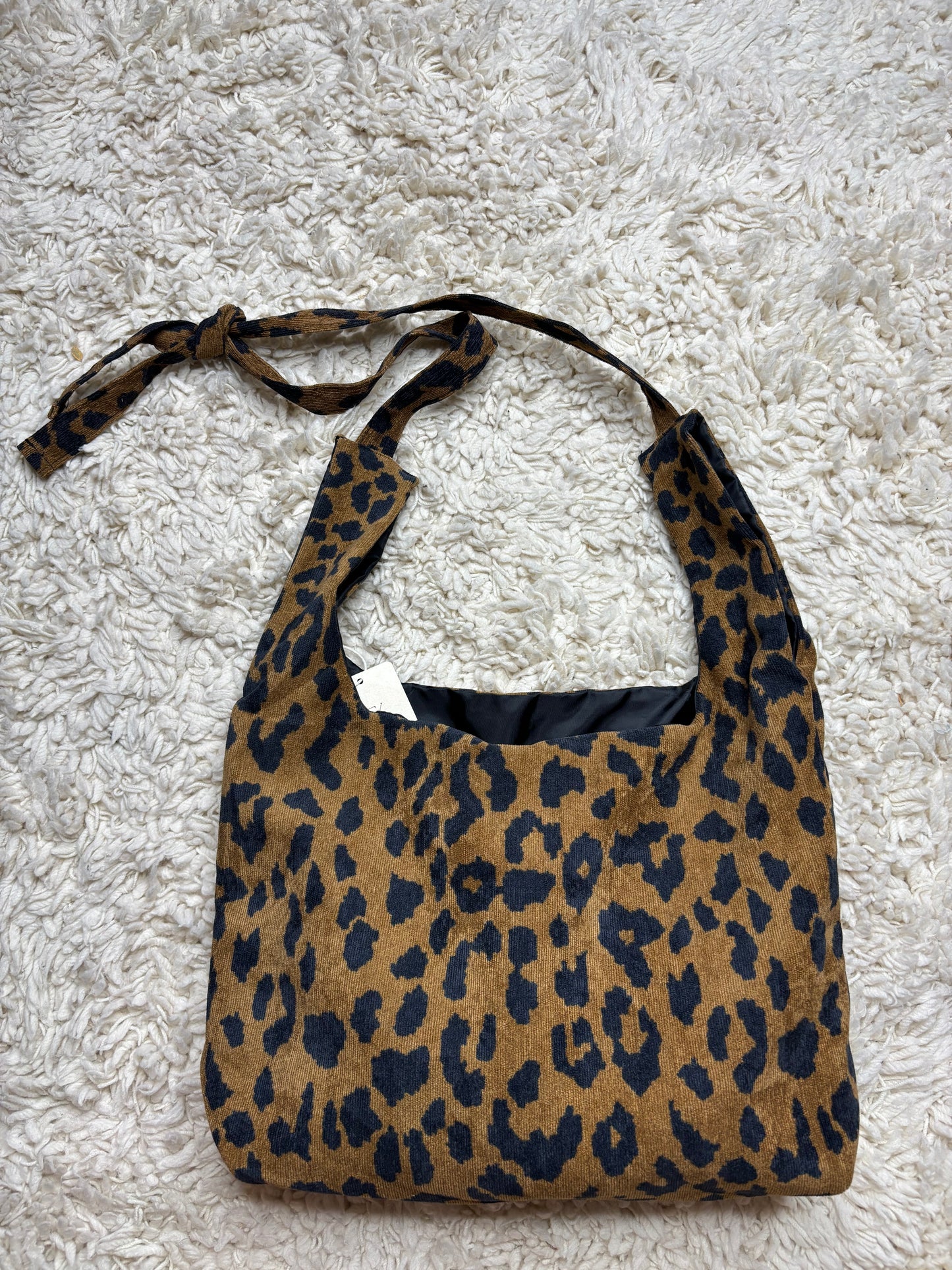 Soft Cloth Leopard Handbag