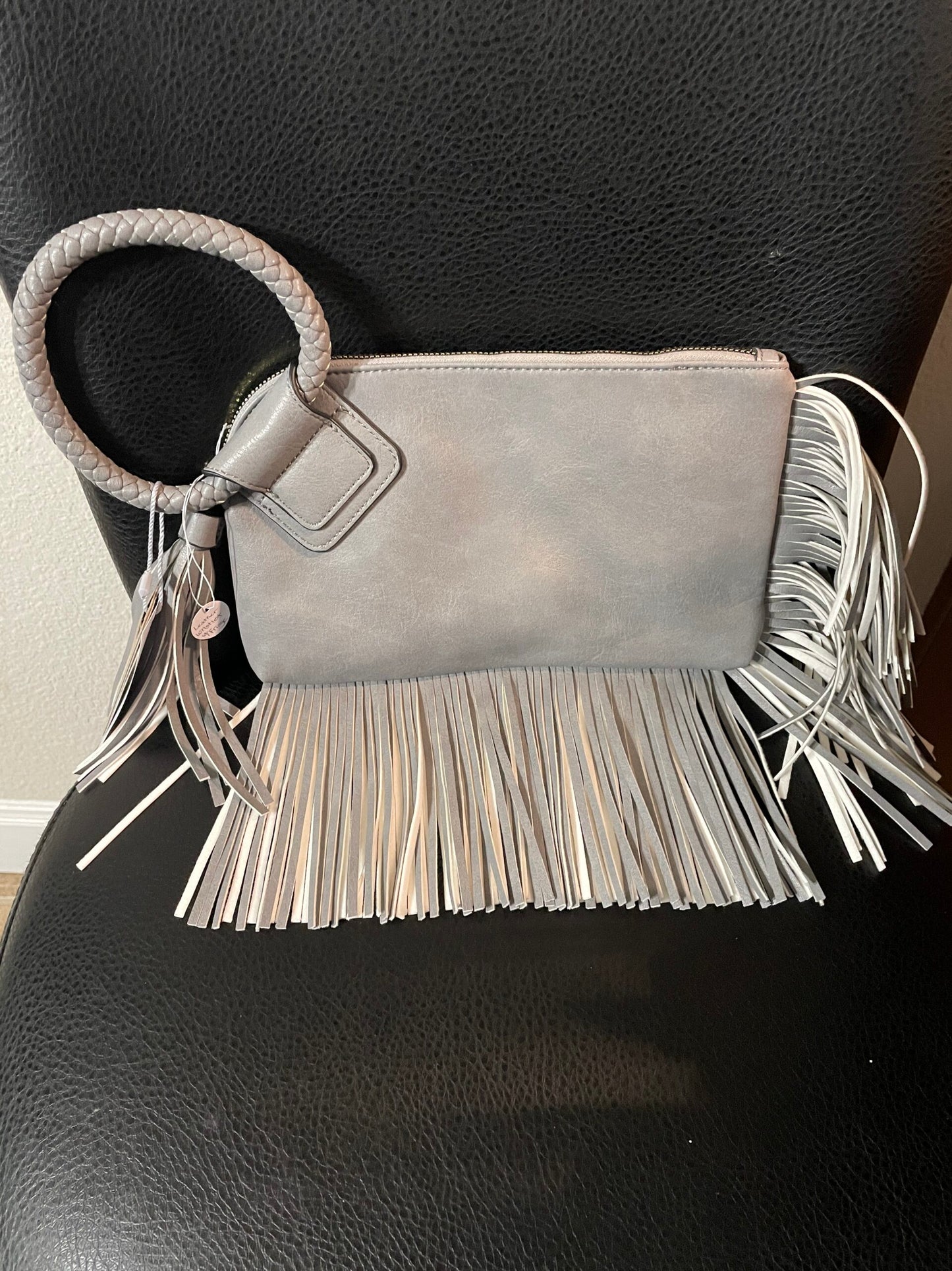 Wristlet Clutch with fringe