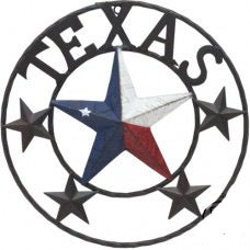 Texas Star 16” wall art with 4 Stars