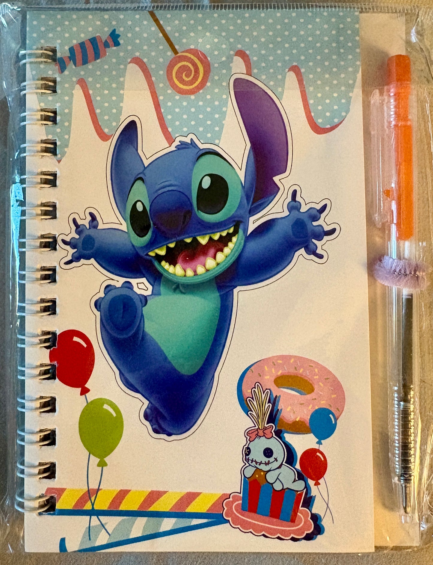 Disney’s Stitch Themed Notebook with Pen